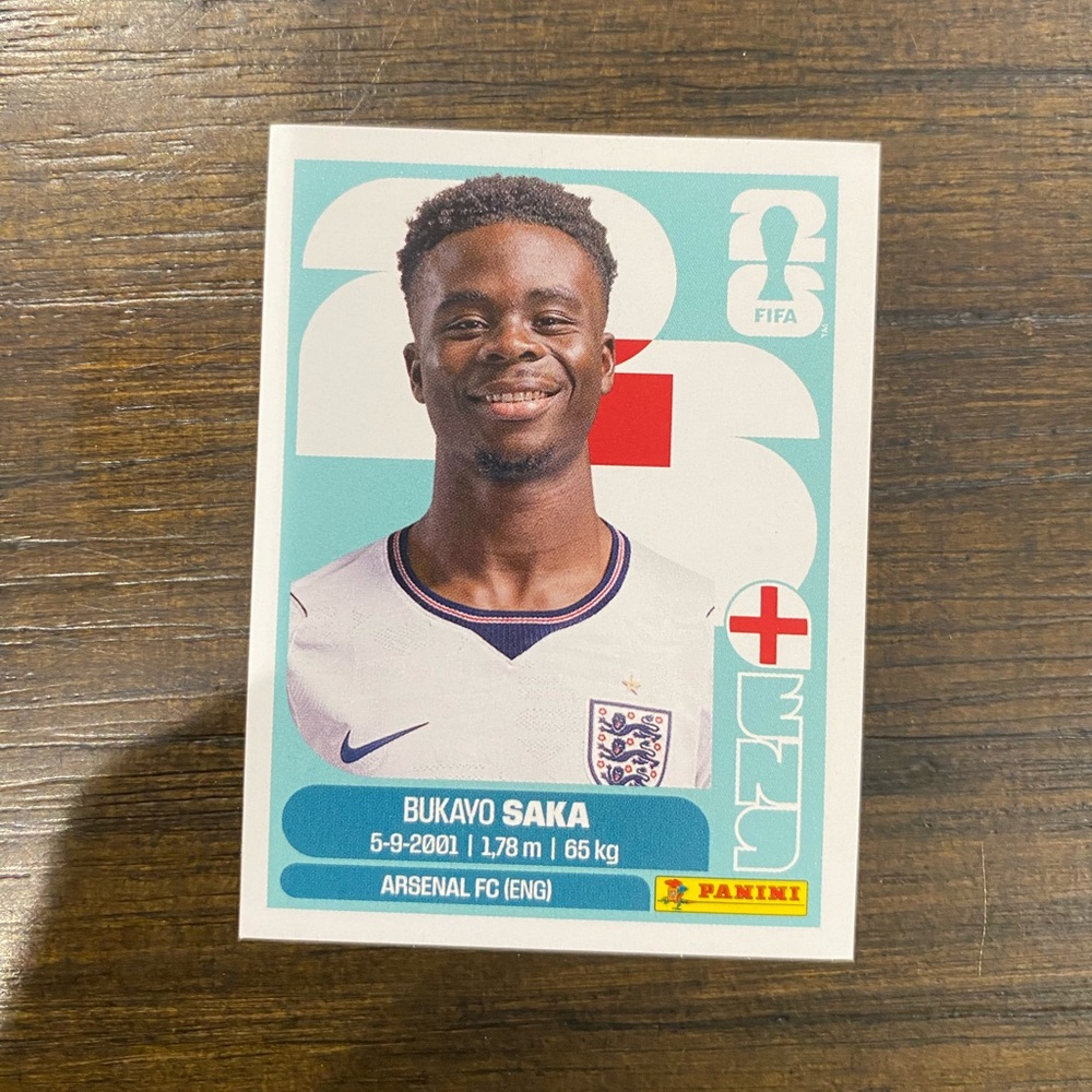 Bukayu Saka panini sticker